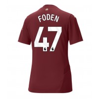 Camiseta Manchester City Phil Foden #47 Tercera Equipación Replica 2024-25 para mujer mangas cortas